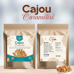 Amandes de cajou au caramel