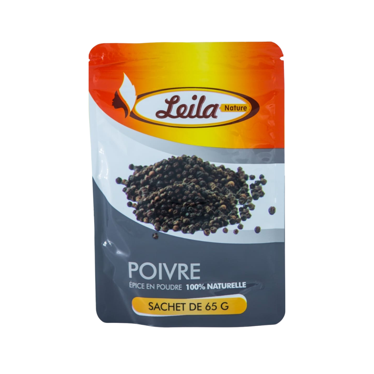 Poivre en poudre naturel (Sachet de 65 g)