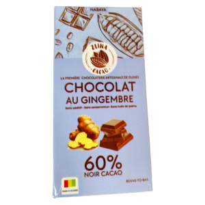 Chocolat au Gingembre - 60% Noir Cacao - 100g
