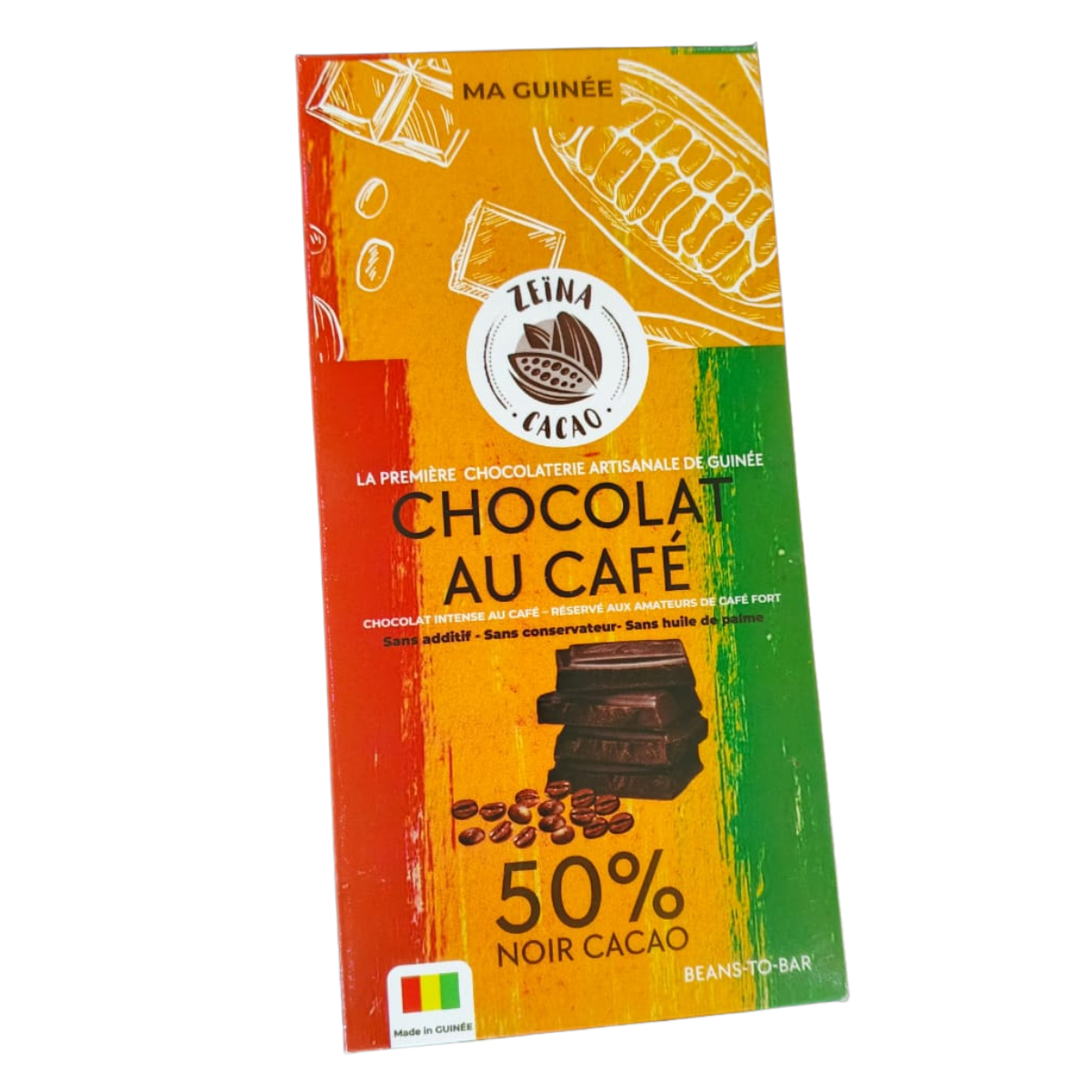 Chocolat au Café -50% Noir Cacao - 100g