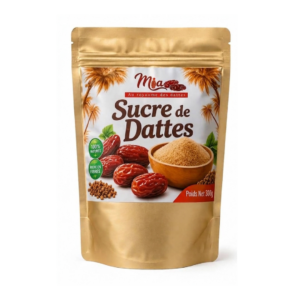 Sucre de Dattes – Édulcorant Naturel (Sachet de 300g - Mia)